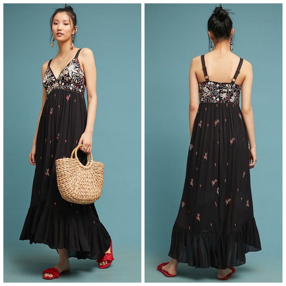 Fiona Embroidered Maxi Dress by Ranna Gill